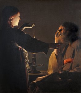 The Dream of St. Joseph - by Georges de La Tour by Unknown